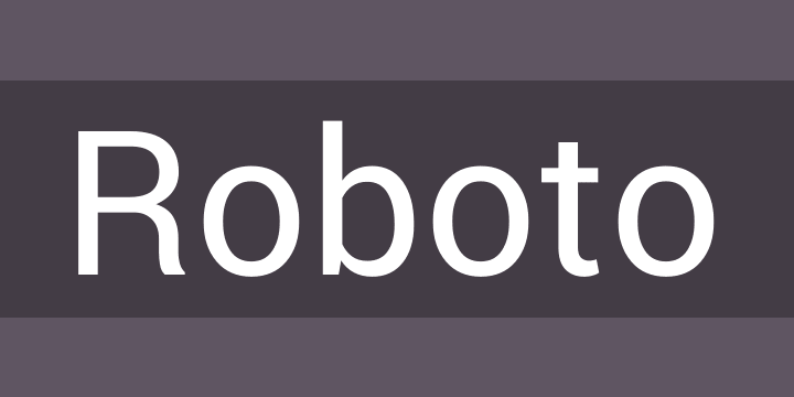 Ejemplo de fuente Roboto Bold