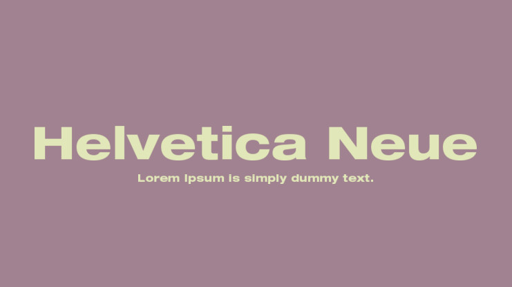 Ejemplo de fuente Helvetica Neue Black