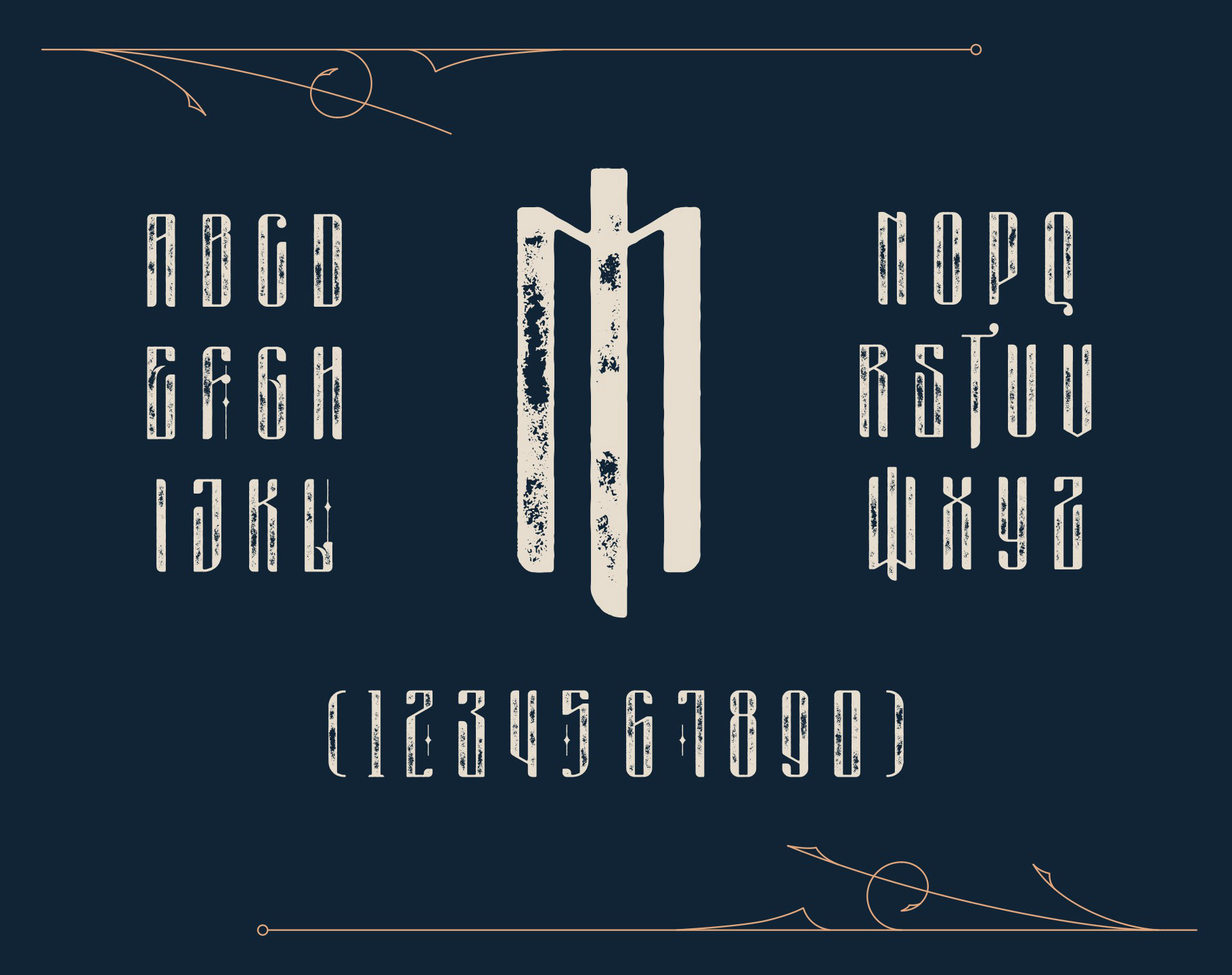 Ejemplo de fuente Masquerouge Rough Italic