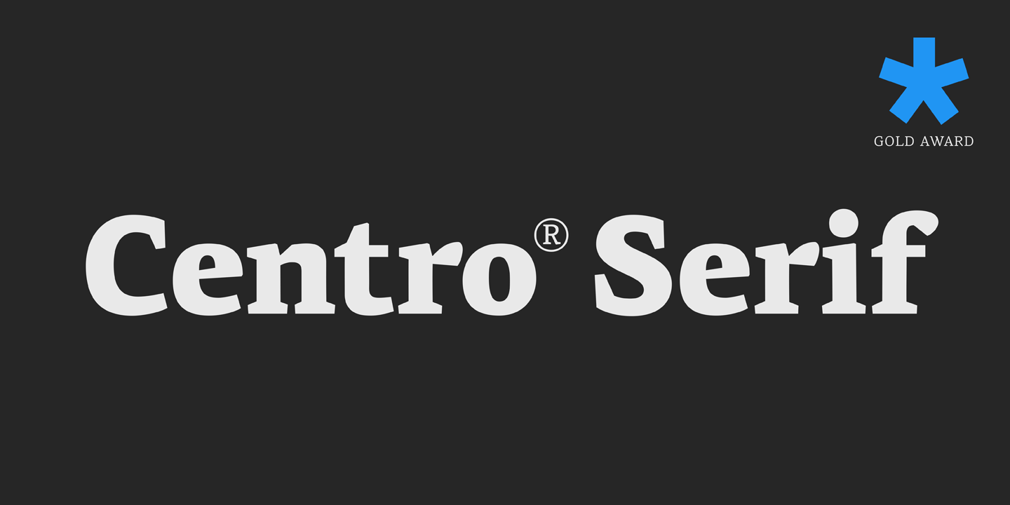 Ejemplo de fuente PF Centro Serif Pro Black Italic