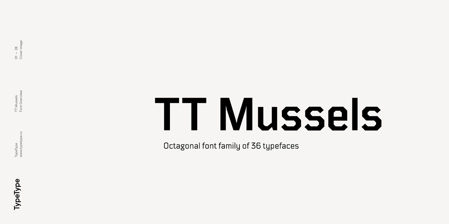 Ejemplo de fuente TT Mussels Demi Bold Italic