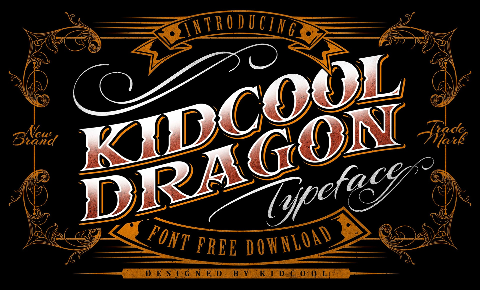 Ejemplo de fuente Kidcool Dragon Regular