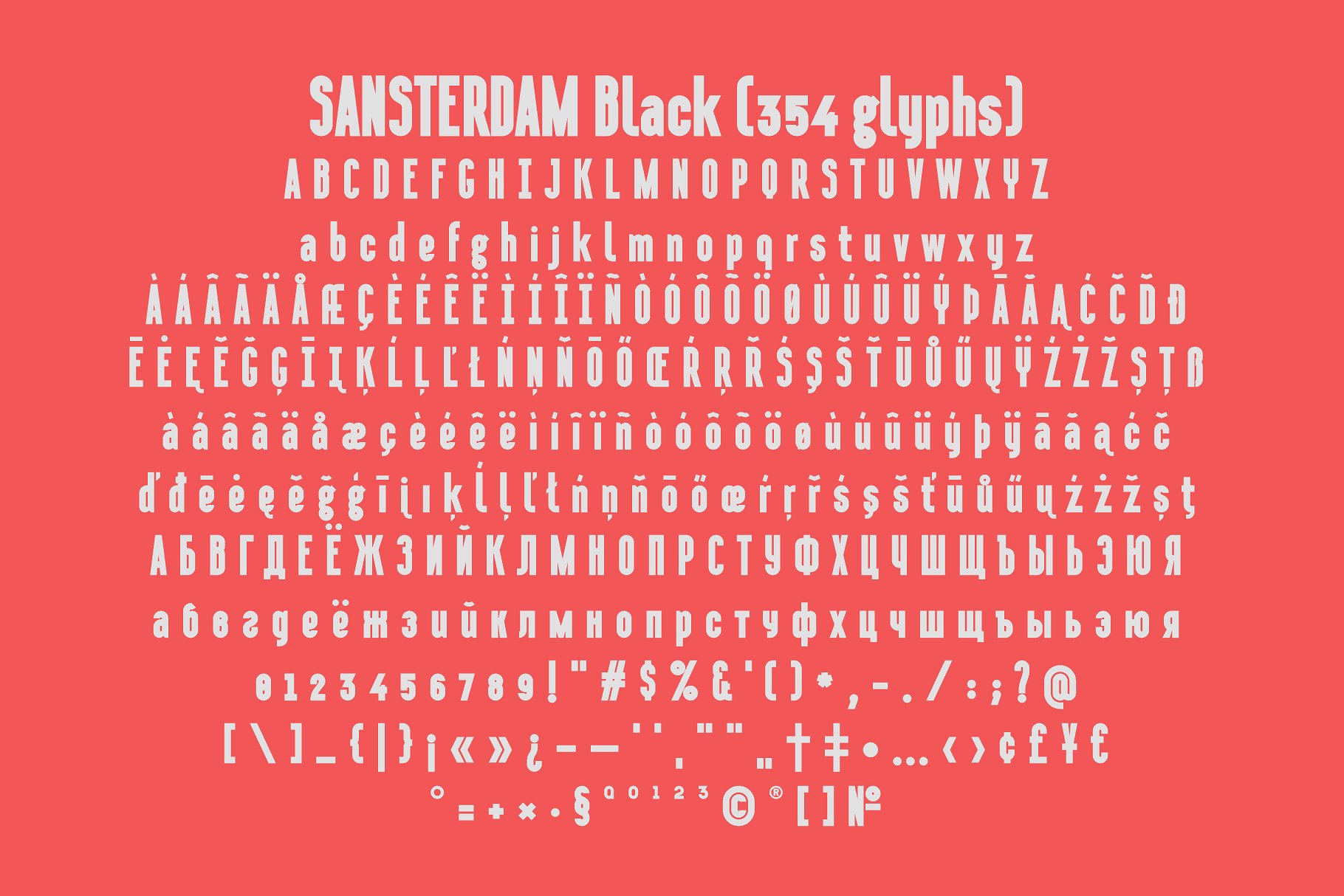 Ejemplo de fuente Sansterdam Black Deco