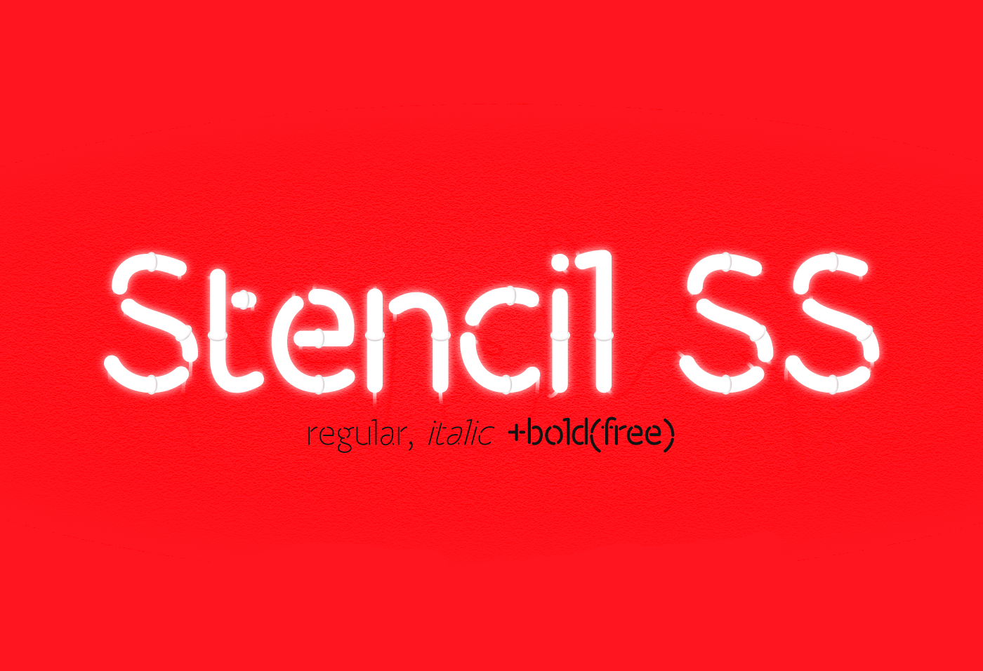 Ejemplo de fuente Stencil SS Bold