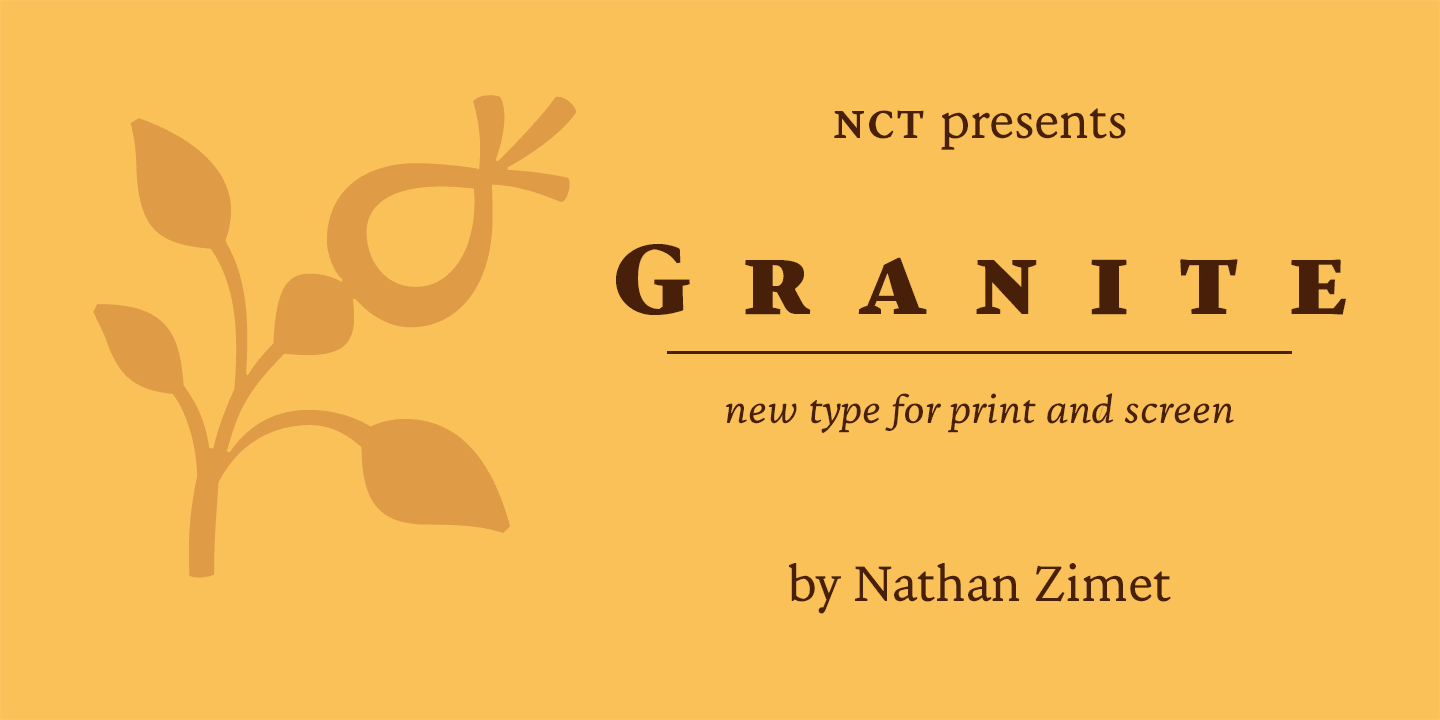 Ejemplo de fuente NCT Granite Bold