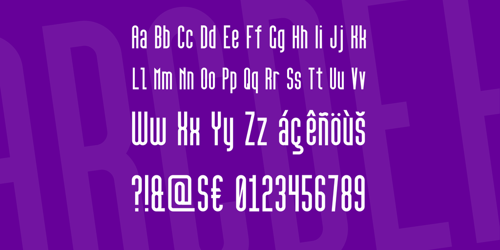 Ejemplo de fuente High Sans Serif 7 Regular