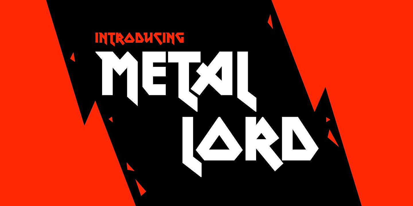 Ejemplo de fuente Metal Lord