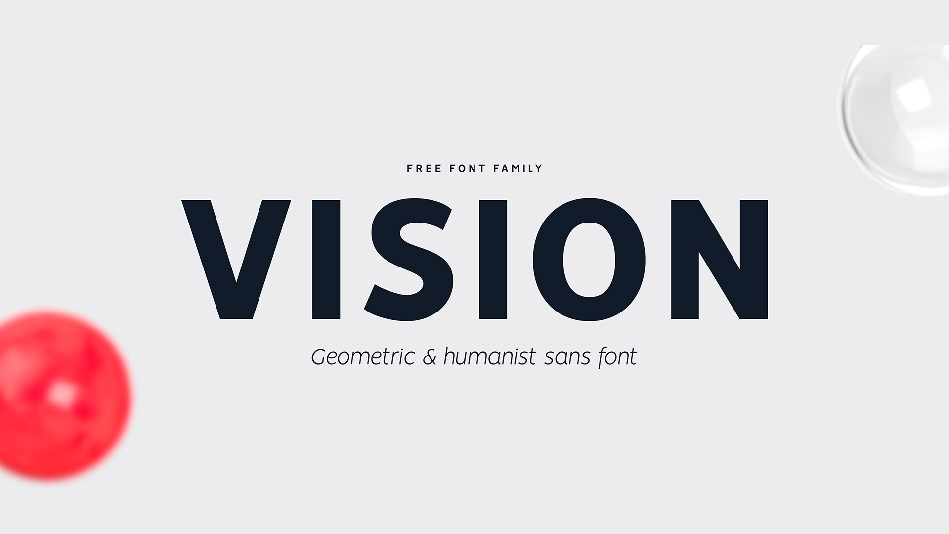 Ejemplo de fuente Vision Bold Italic