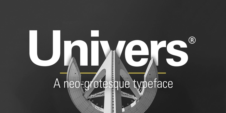 Ejemplo de fuente Univers 39 Thin Ultra Condensed