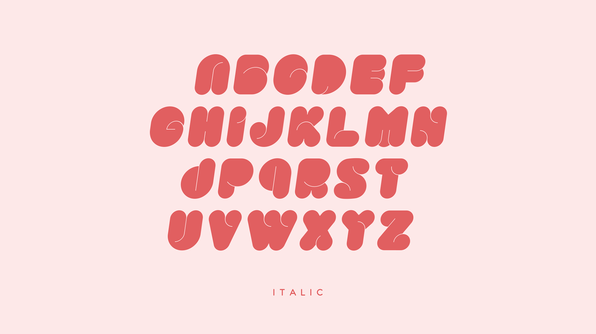 Ejemplo de fuente Superfatty Italic