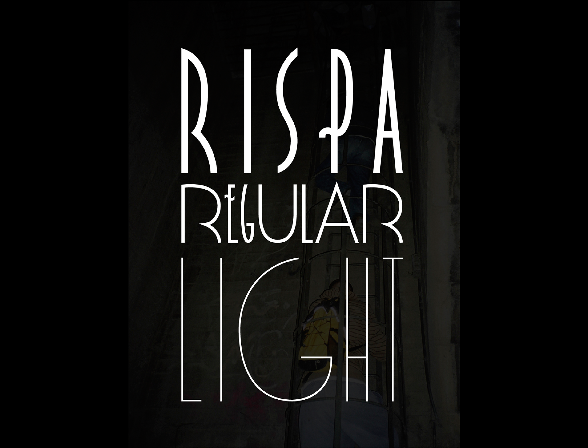 Ejemplo de fuente Rispa Light