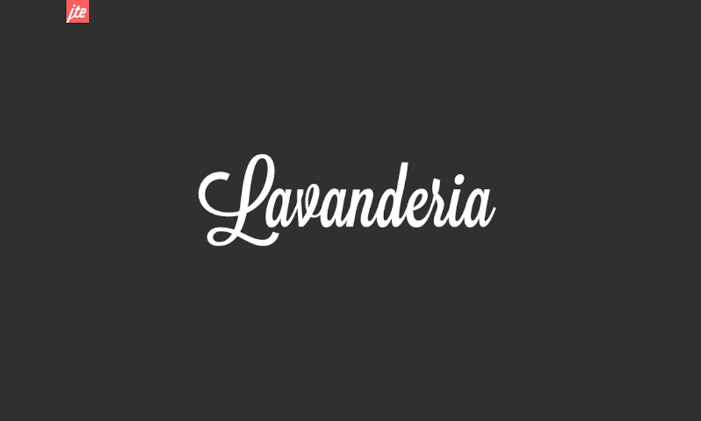Ejemplo de fuente Lavanderia Delicate