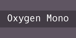 Ejemplo de fuente Oxygen Mono