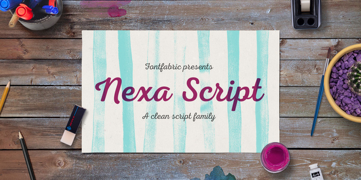 Ejemplo de fuente Nexa Script  SemiBold