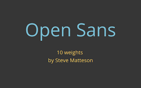 Ejemplo de fuente Open Sans