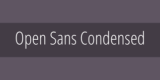Ejemplo de fuente Open Sans Condensed