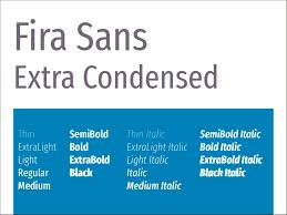 Ejemplo de fuente Fira Sans Extra Condensed Bold