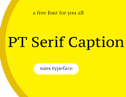 Ejemplo de fuente PT Serif Caption Caption