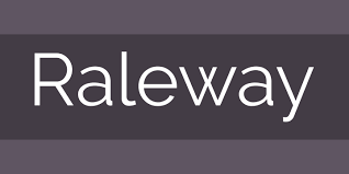 Ejemplo de fuente Raleway Light Italic