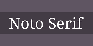 Ejemplo de fuente Noto Serif Bold Italic