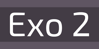 Ejemplo de fuente Exo 2 Bold Italic