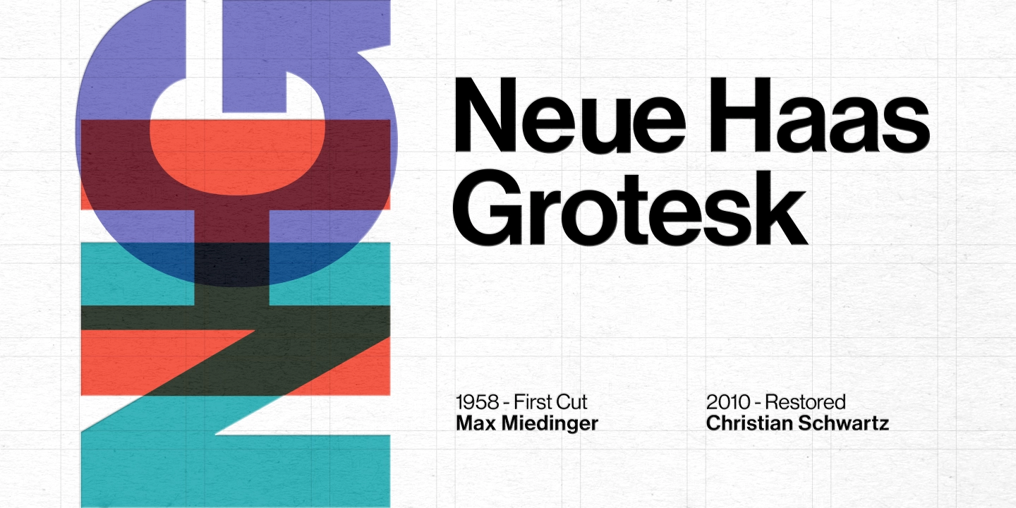 Ejemplo de fuente Neue Haas Grotesk  Medium Italic