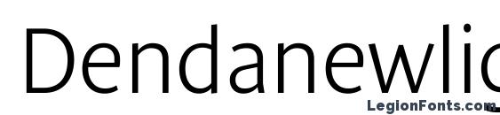 Ejemplo de fuente Denda New Bold Italic