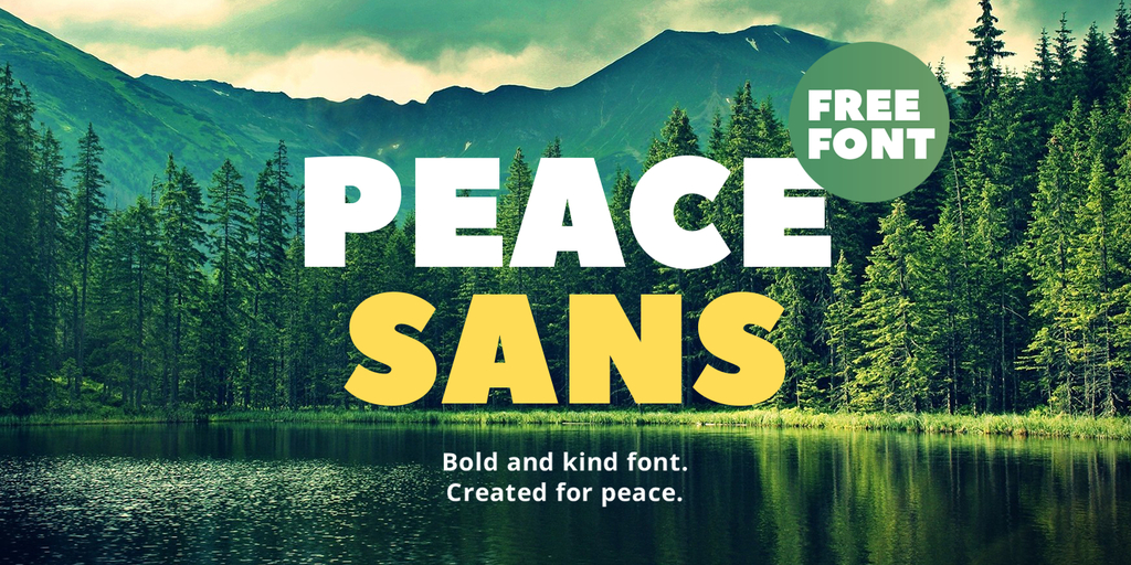 Ejemplo de fuente Peace Sans