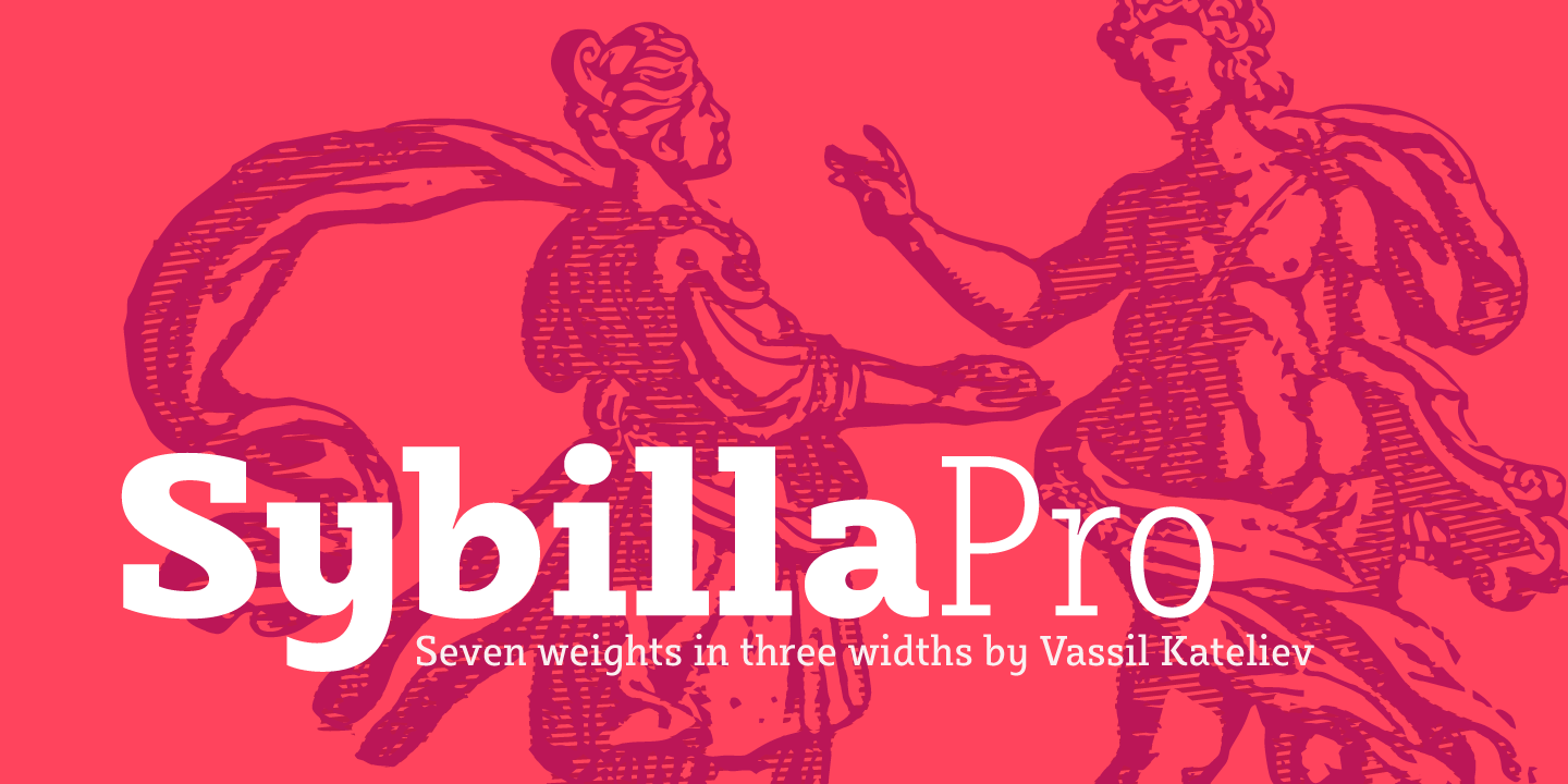 Ejemplo de fuente Sybilla Pro Thin