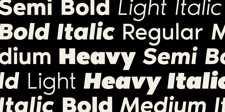 Ejemplo de fuente Noir Pro Semi Bold Italic