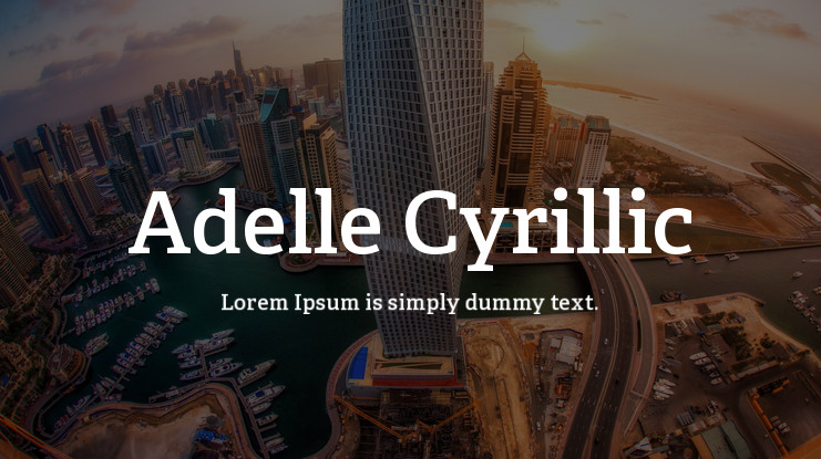 Ejemplo de fuente Adelle Cyrillic Semi Bold Italic