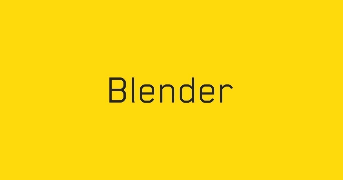 Ejemplo de fuente Blender Pro
