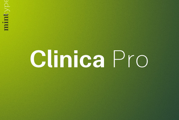 Ejemplo de fuente Clinica Pro Regular