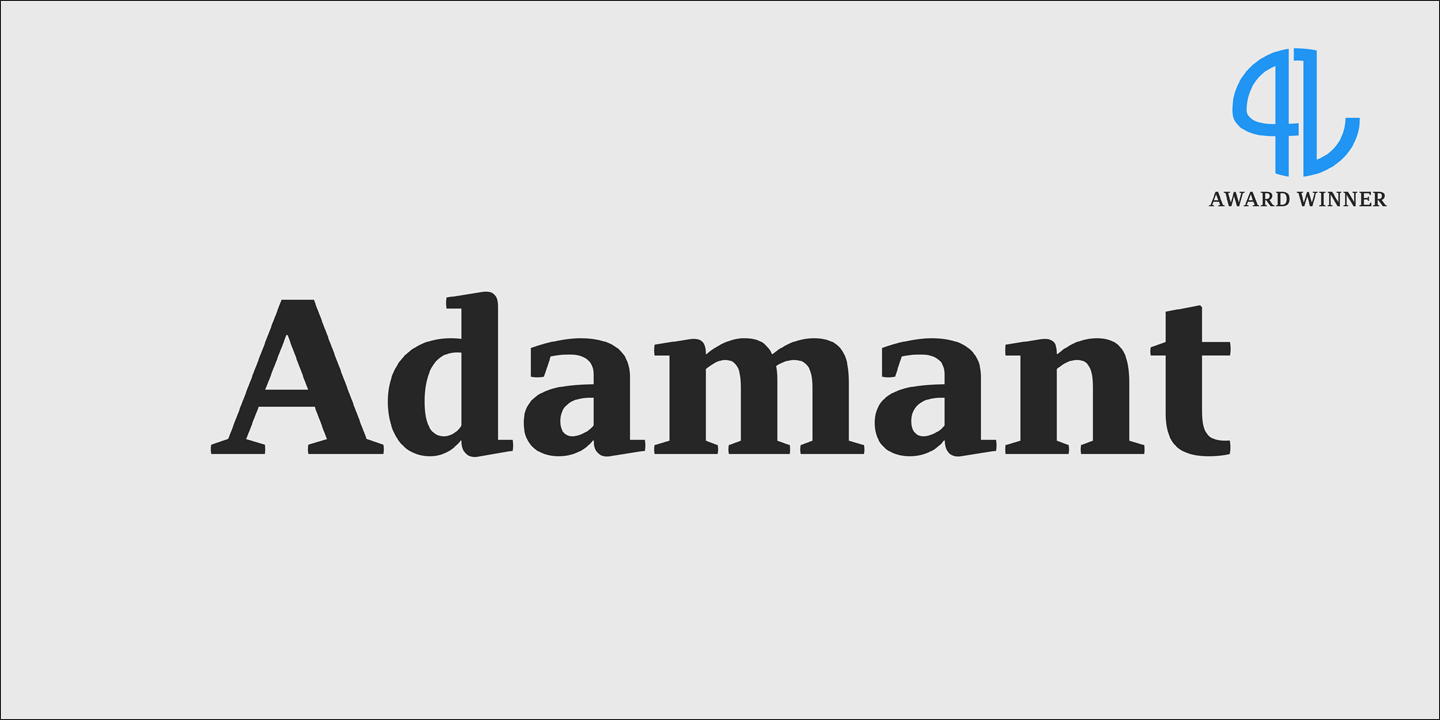 Ejemplo de fuente PF Adamant Pro