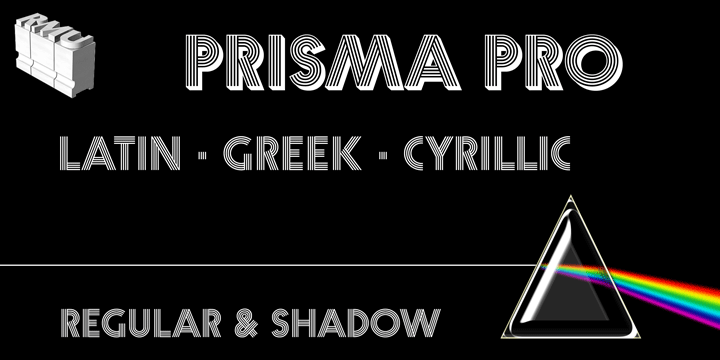 Ejemplo de fuente Prisma Pro Shadow