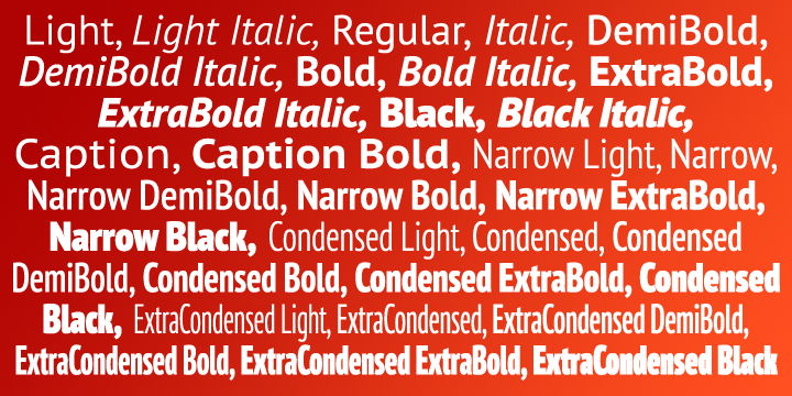 Ejemplo de fuente PT Sans Pro Extra Bold Italic