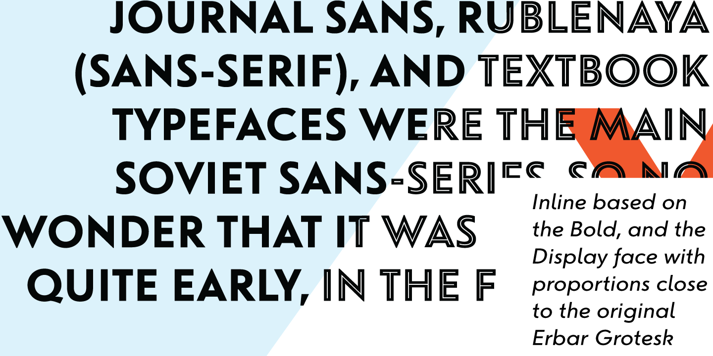 Ejemplo de fuente Journal Sans New Italic