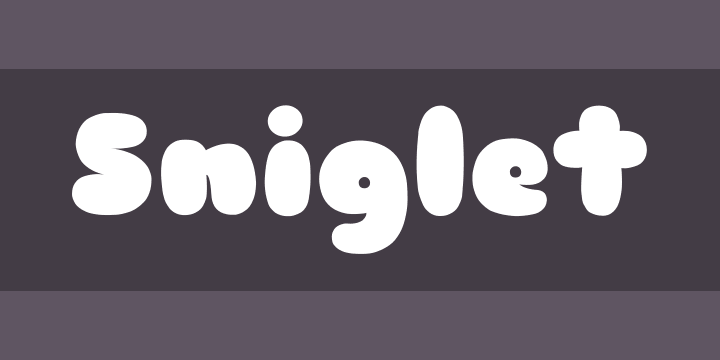 Ejemplo de fuente Sniglet Regular