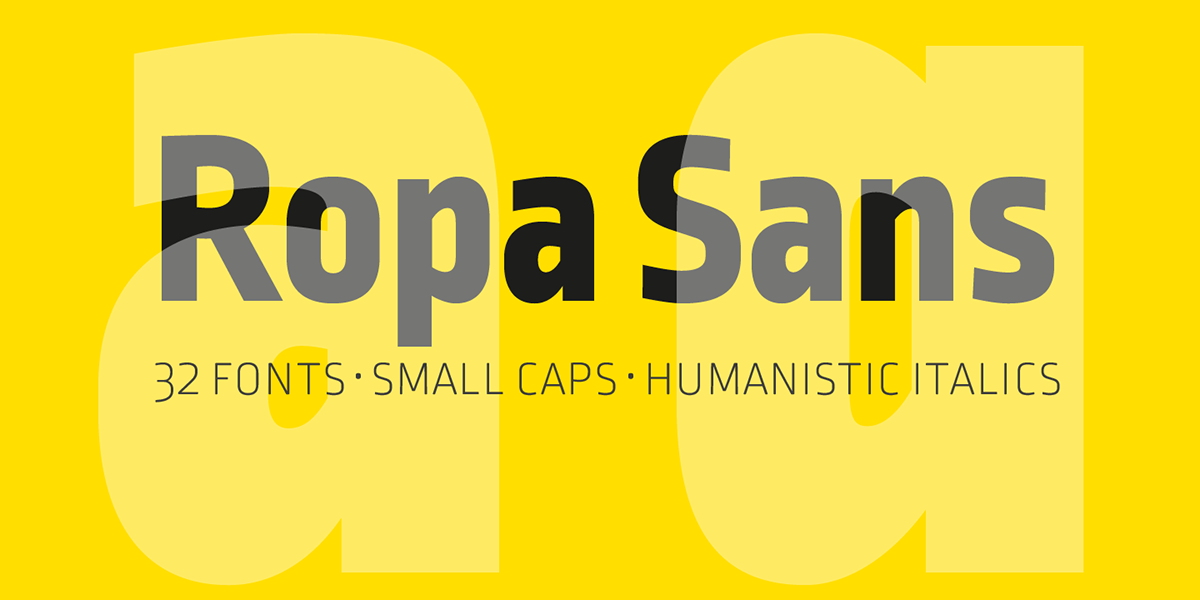 Ejemplo de fuente Ropa Sans