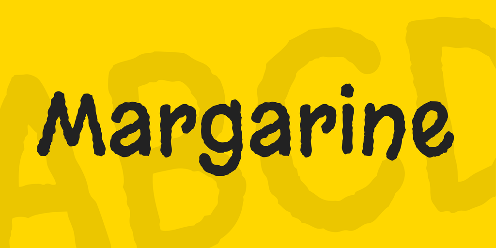 Ejemplo de fuente Margarine Regular