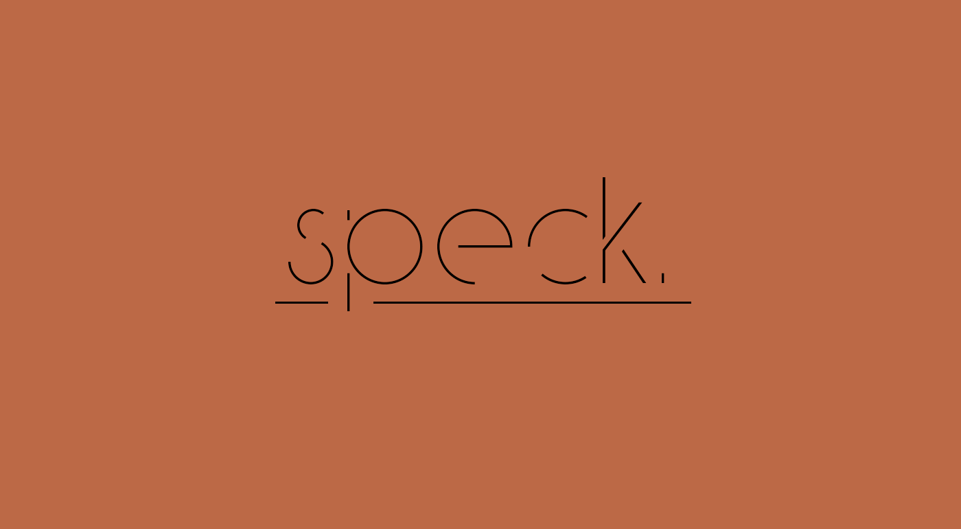 Ejemplo de fuente Speck Display
