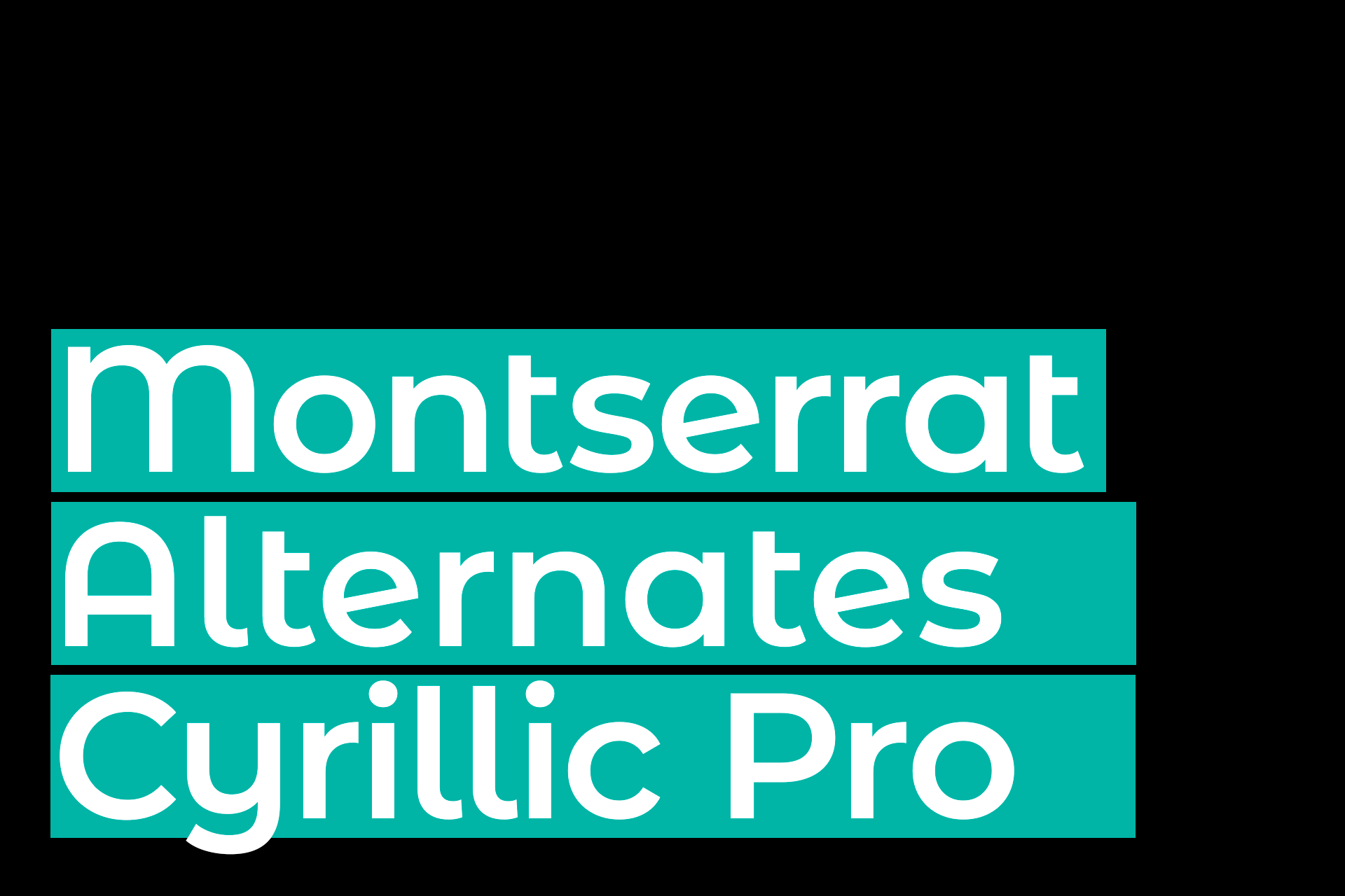 Ejemplo de fuente Montserrat Alternates Bold Italic