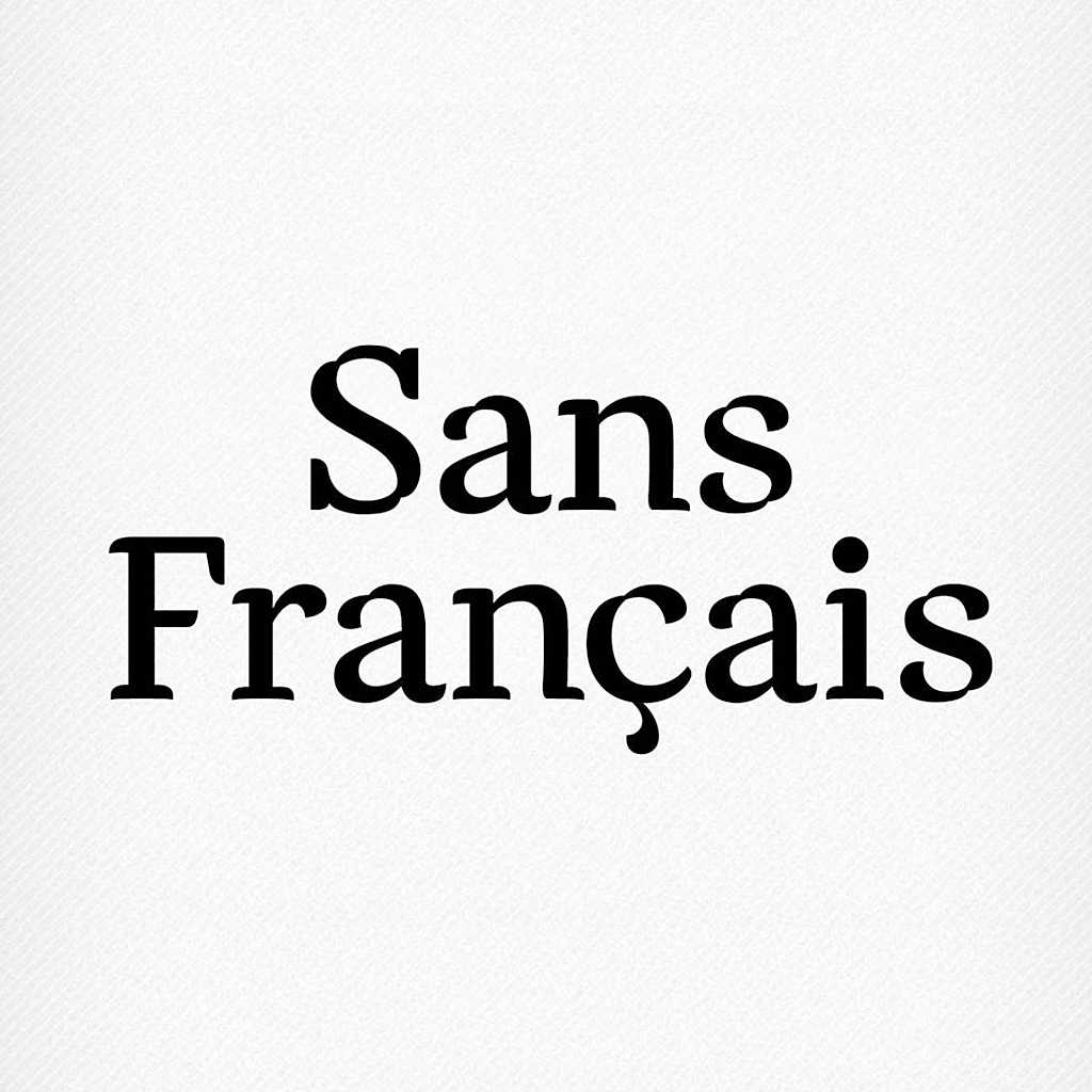 Ejemplo de fuente Sans Francais Regular