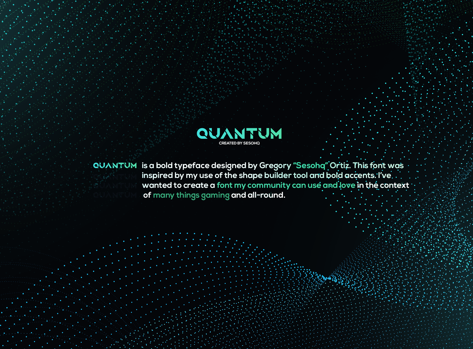 Ejemplo de fuente Quantum Regular