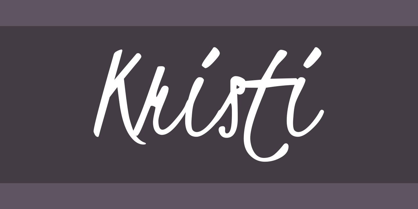 Ejemplo de fuente Kristi