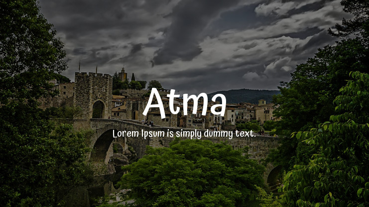 Ejemplo de fuente Atma