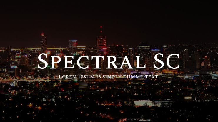 Ejemplo de fuente Spectral SC