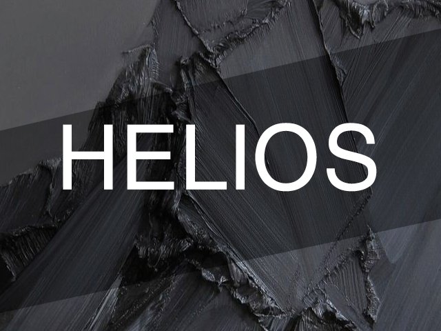 Ejemplo de fuente Helios Thin Italic