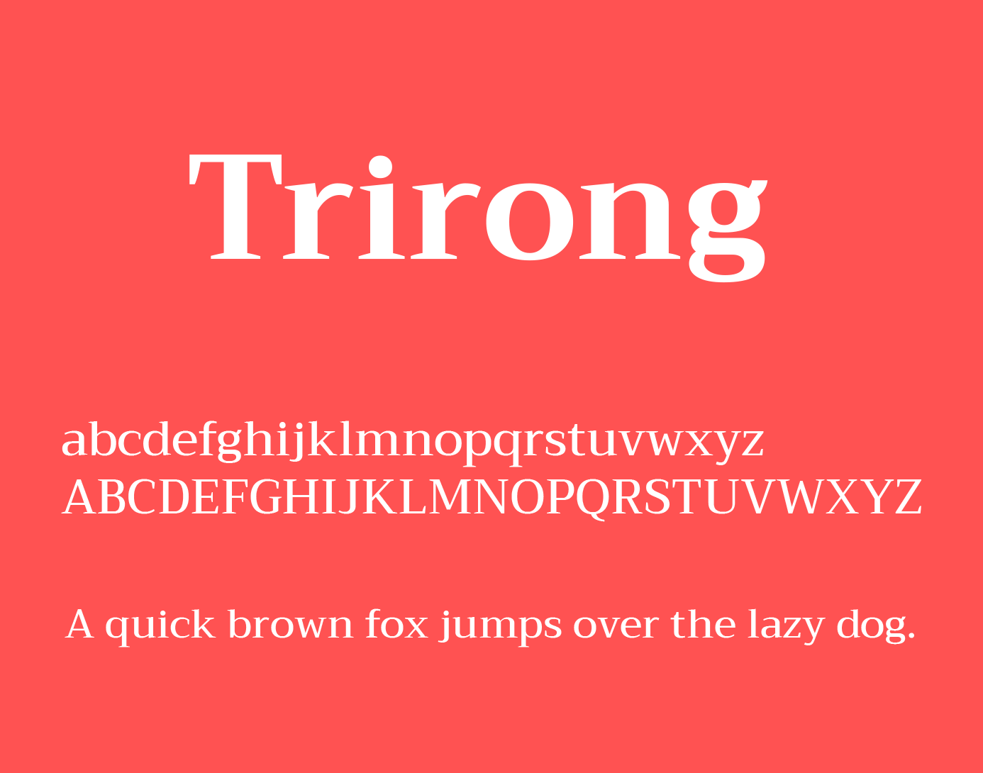 Ejemplo de fuente Trirong