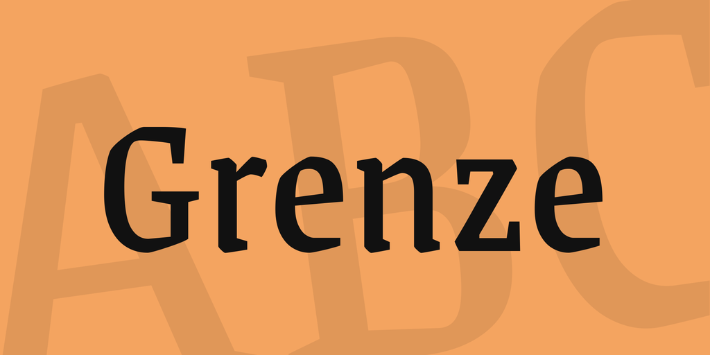 Ejemplo de fuente Grenze Semi Bold Italic
